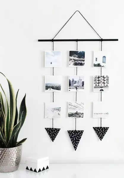 Hur man dekorerar en tom vägg - 70 bilder av designidéer