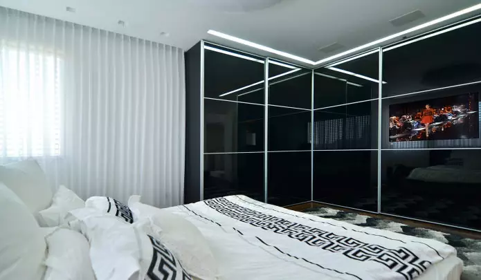 Kutni ormar u spavaćoj sobi: tipovi, punjenje, dimenzije, dizajn
