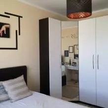 کابینت گوشه ای در اتاق خواب: انواع، پر کردن، ابعاد، طراحی