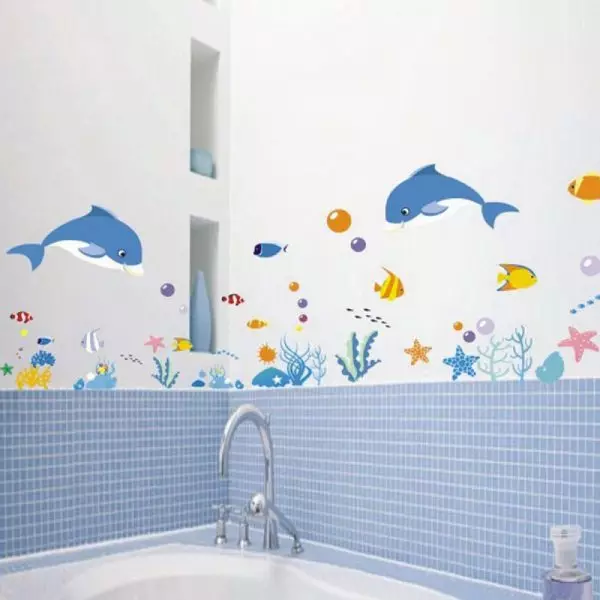 Bathroom stickers - how to choose and paste