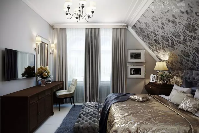 تصميم غرفة النوم مع خلفية رمادية: 70 أفضل الصور في الداخل