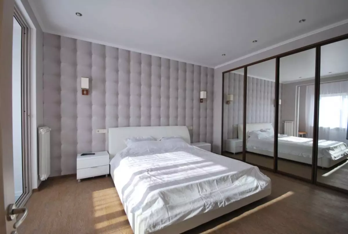 Проектиране на спалня със сиви тапети: 70 най-добри снимки в интериора