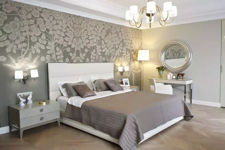 Dizajn spavaće sobe sa sivom pozadinom: 70 najboljih fotografija u unutrašnjosti