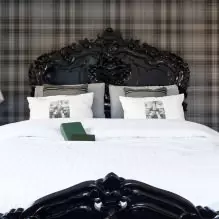 Projektowanie sypialni z szarą tapetą: 70 najlepszych zdjęć we wnętrzu