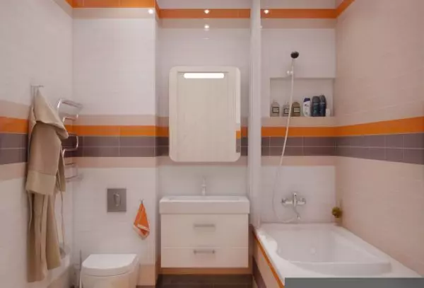 Unutrašnjost kupaonice u kombinaciji sa WC-om