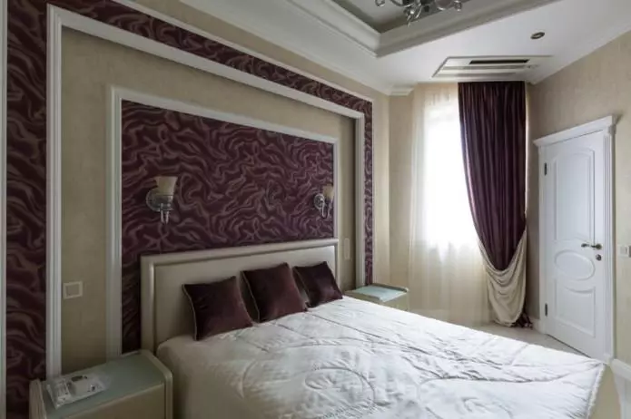 Yatak odasında perdeler İç mekan: renk, tasarım, tür, kumaşlar, stiller, 90 fotoğraf