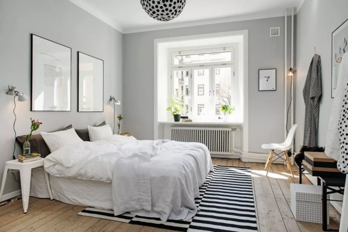 Light tones in the bedroom interior: room design features, 55 photos