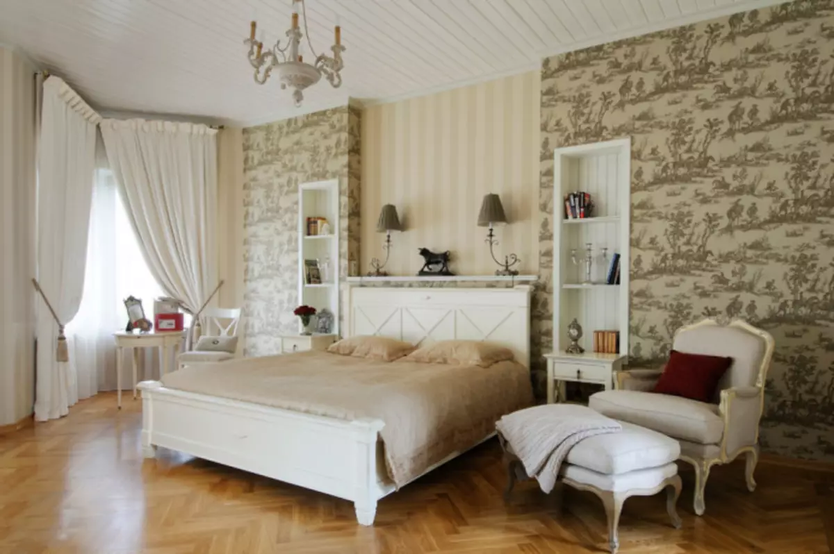 Šviesos tonai miegamajame Interjeras: kambario dizaino savybės, 55 nuotraukos