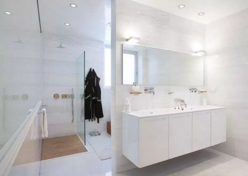 Kabinetas su vonios kriaukle - praktinis ir stilingas tirpalas