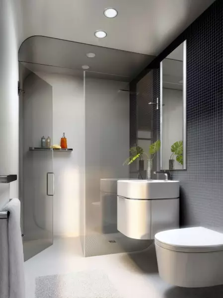 Cabinet cu baie de baie - soluție practică și elegantă