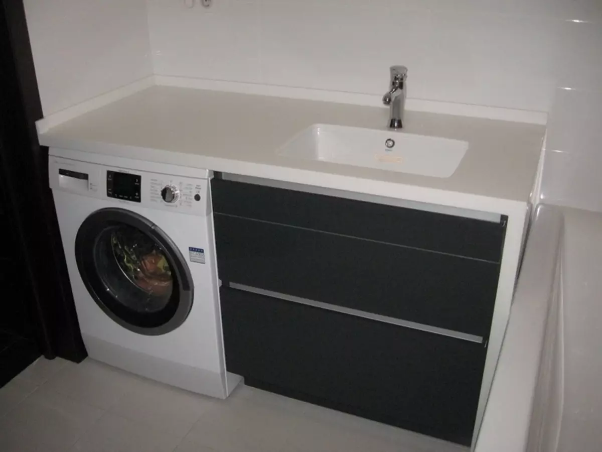 столешница для ванной над стиральной машиной