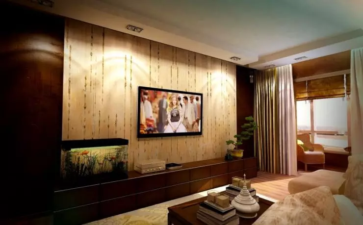 Chocolate Living Room - Larawan ng isang hindi pangkaraniwang kumbinasyon sa loob ng living room