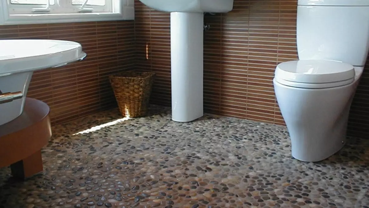 Galleri Gulv på badet: Pebbles i interiøret