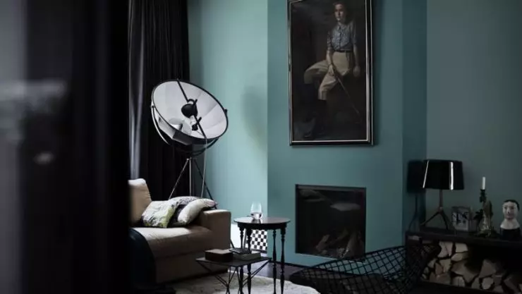 Črna dnevna soba - 115 fotografije najboljših idej v notranjosti monokrosne dnevne sobe
