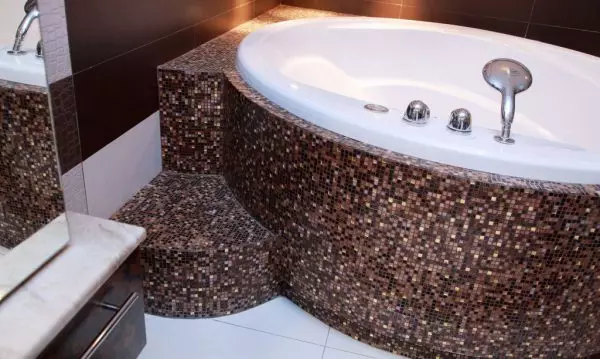 Дизајн купатила са мозаиком - разговарајте о плусом и недостацима