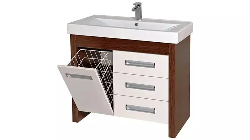 Cabinet in the bathroom with a table top: choose correctly