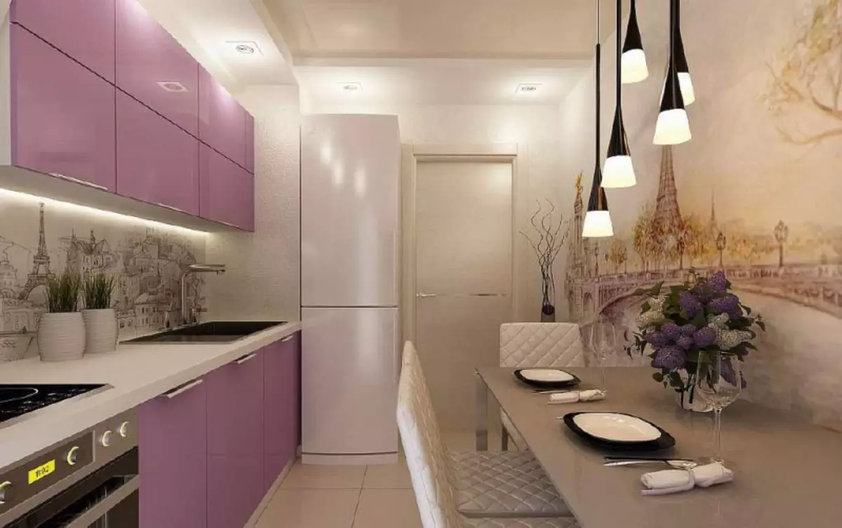 Foto wallpaper di dapur di dinding: 3d untuk dapur merah, foto wallpaper, dekorasi, desain, dekorasi, video