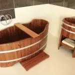 नया 2019: लकड़ी के स्नान [विवरण + फोटो]