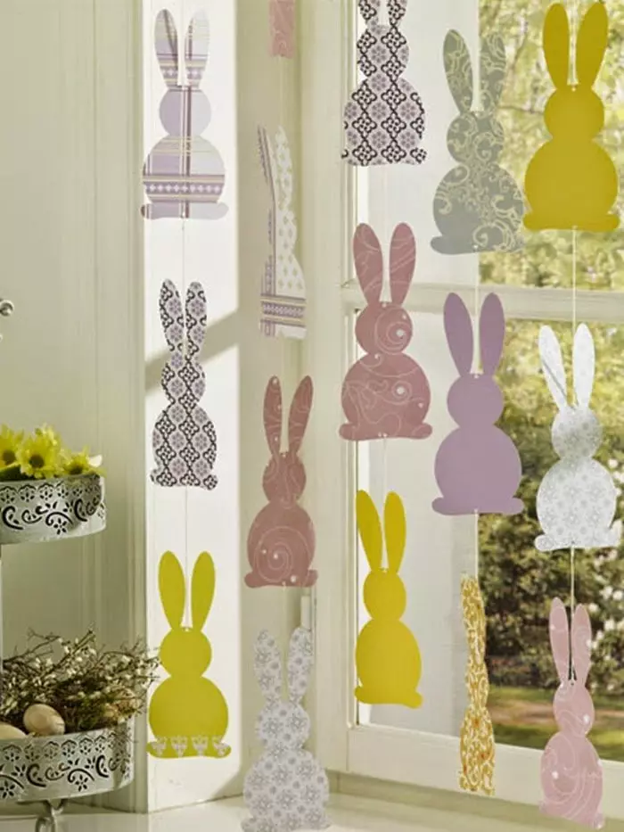 Como podes decorar o apartamento con guirlandas a Pascua?