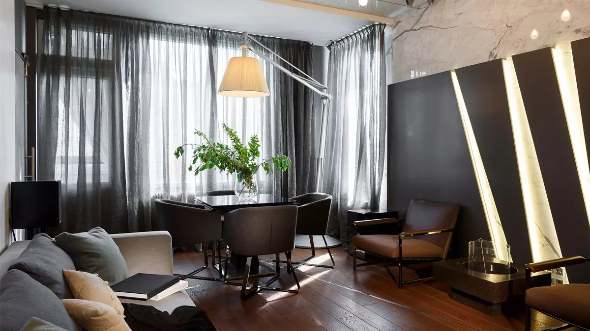 7 main rules for using dark curtains in the interior