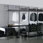 Typer af garderobe opbevaringssystemer og muligheder for deres udstyr | +62 Billeder