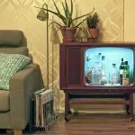 Old electronics as a new interior decor