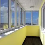 Iekšējā balkona izolācija kā daļa no dizaina
