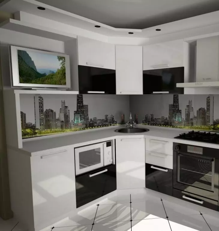 Ideerne om placering af tv'et i køkkenet