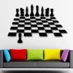 Penggunaan kreatif papan catur di pedalaman