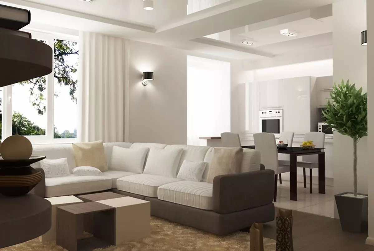 Oriģinālās un stilīgas istabas dizaina iespējas dzīvoklī