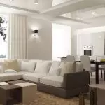 Opciones de diseño de habitación original y elegante en el apartamento.