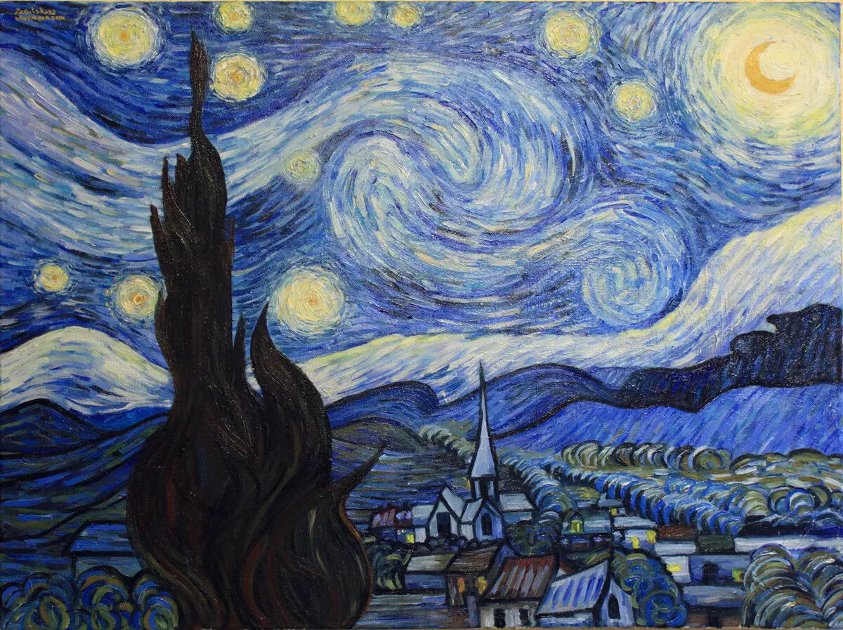 Picasso, Van Gogh, SHISHKIN: Hoe sille har skilderijen derút sjen yn in modern ynterieur
