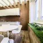 Baum in der Küche Interieur: Moderner Eco-Stil