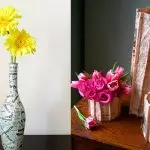 自分の手を持つスタイリッシュな花瓶：自宅で更新する簡単な方法