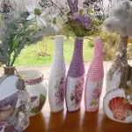 Stylesch Vasen mat hiren eegenen Hänn: einfach Weeër fir doheem ze aktualiséieren