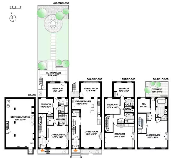 Design nan kay la nan ITAN Hawk nan New York [$ 6.5 milyon]: 6 chanm ak 4 twalèt