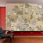 Produksi lukisan unik saka wallpaper: Prasaja lan ayu