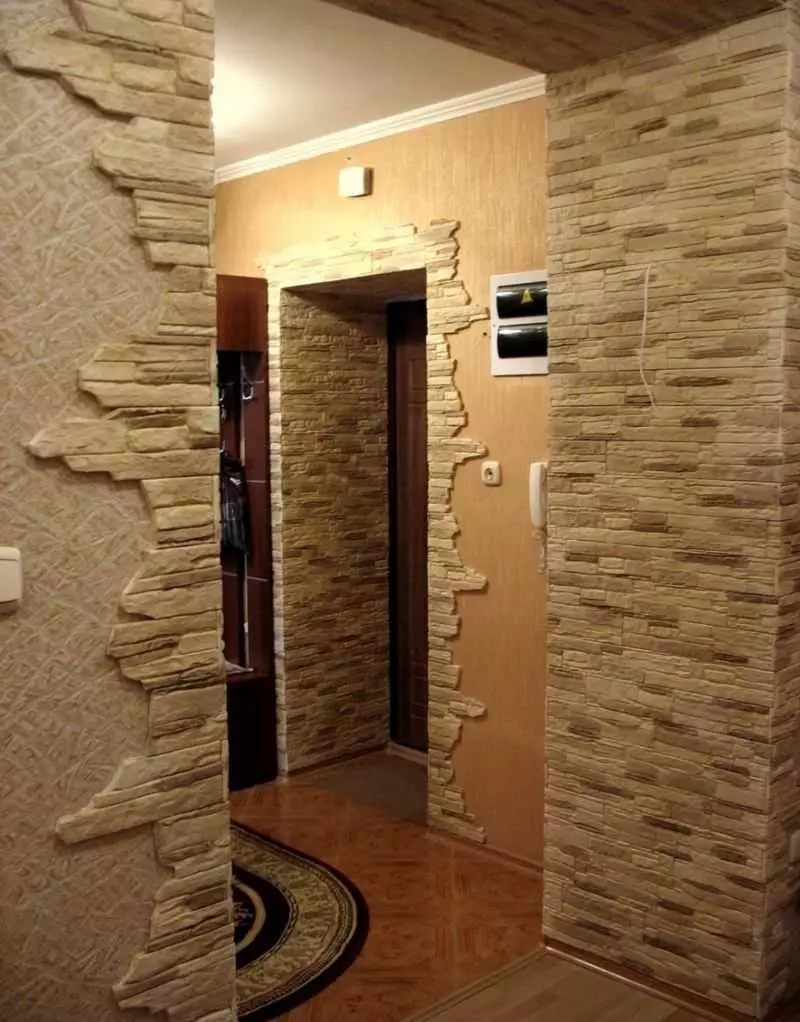 Hovedfeil å bruke fleksibel stein i interiøret