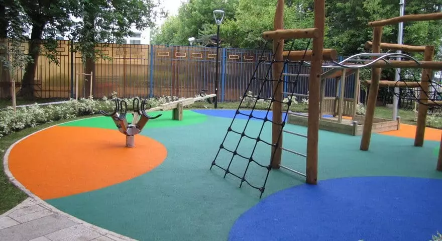Rubber coatings for arrangement of playgrounds: species, characteristics