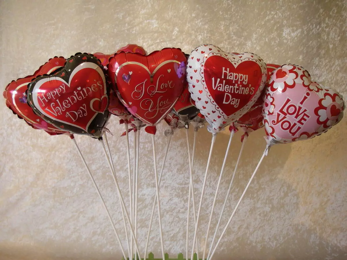 Baloni - pomemben element dekor do 14. februarja