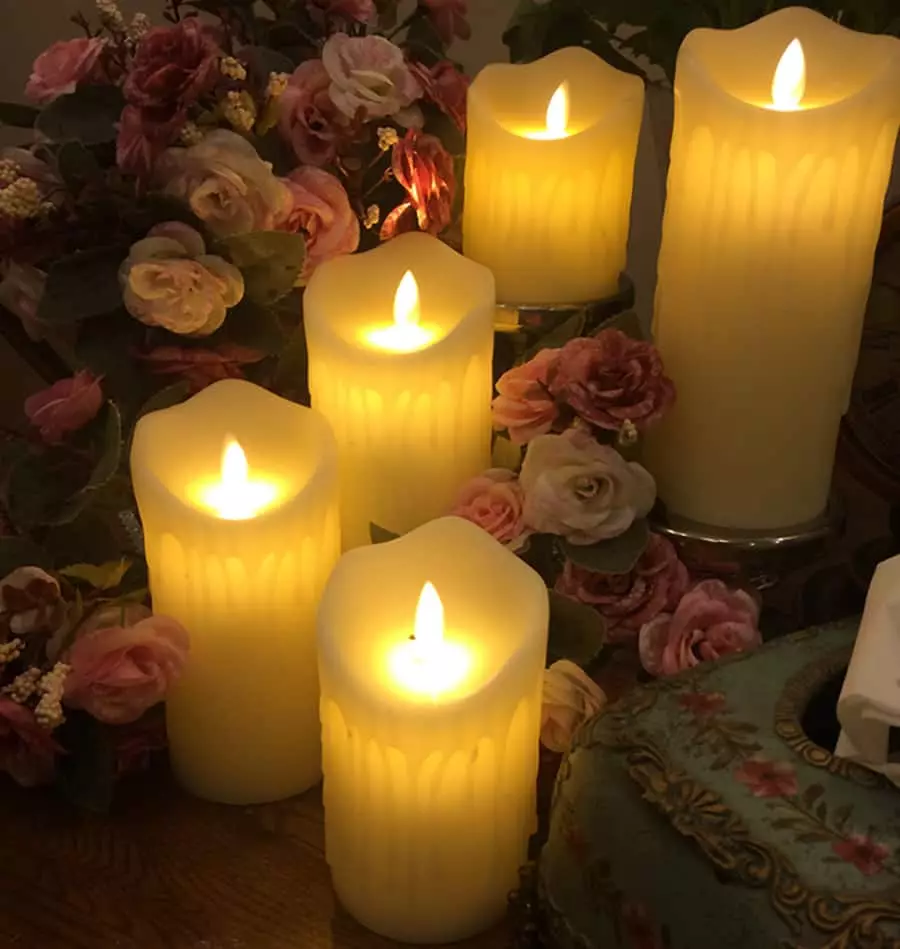 Ярък романтик: 5 грандиозно използване на свещи