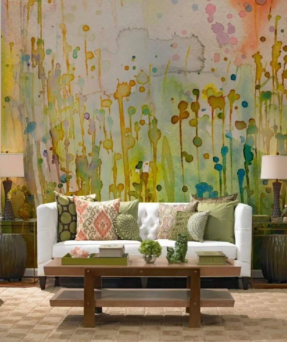 水彩の壁 - 非特異的家庭用装飾
