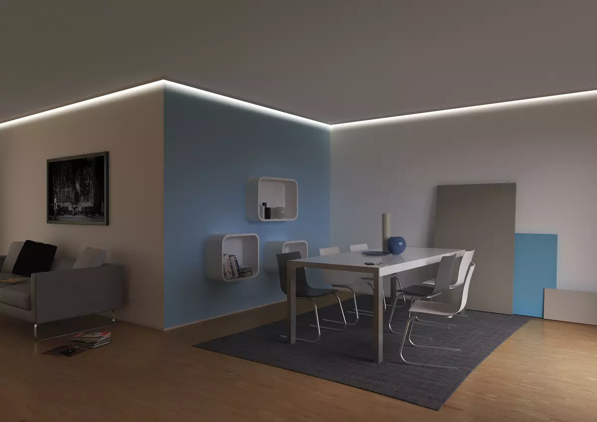 Podrobnosti LED v interiéru