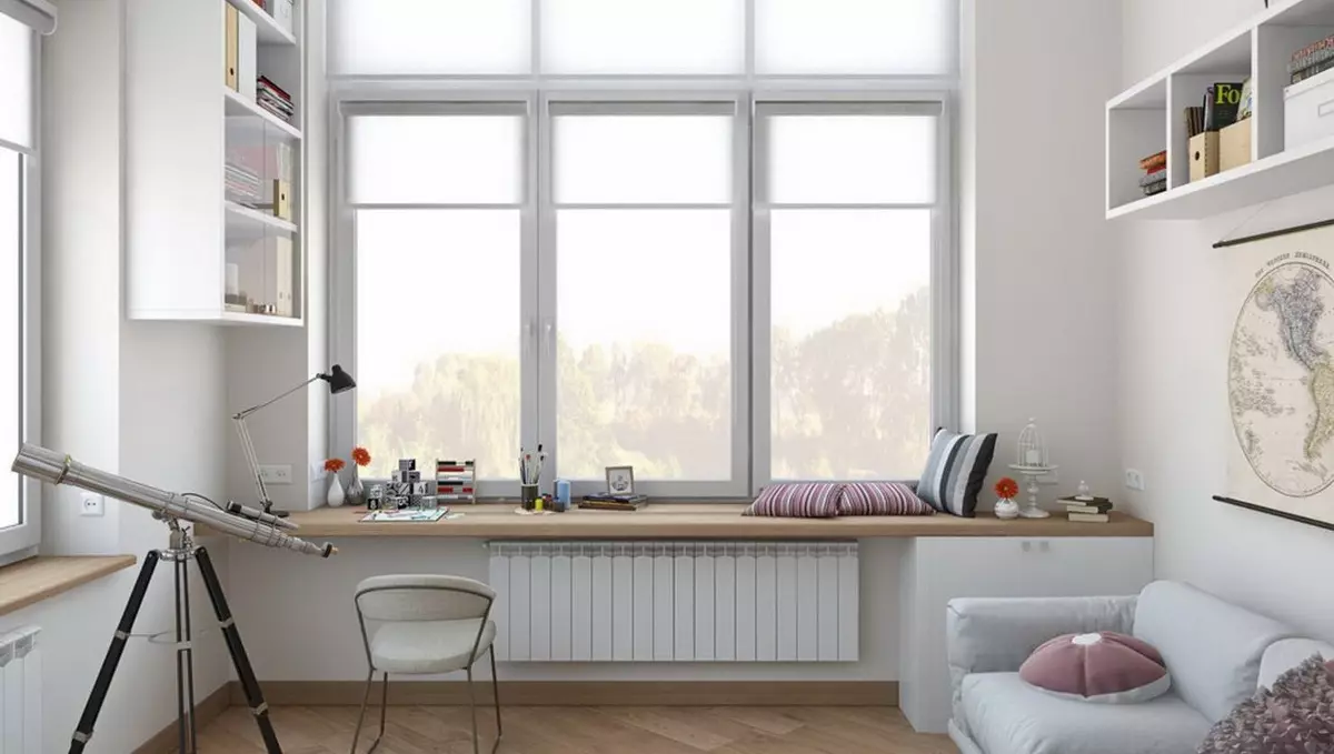 Oorspronklike gebruik van vensterbanke: 5 eenvoudige maniere