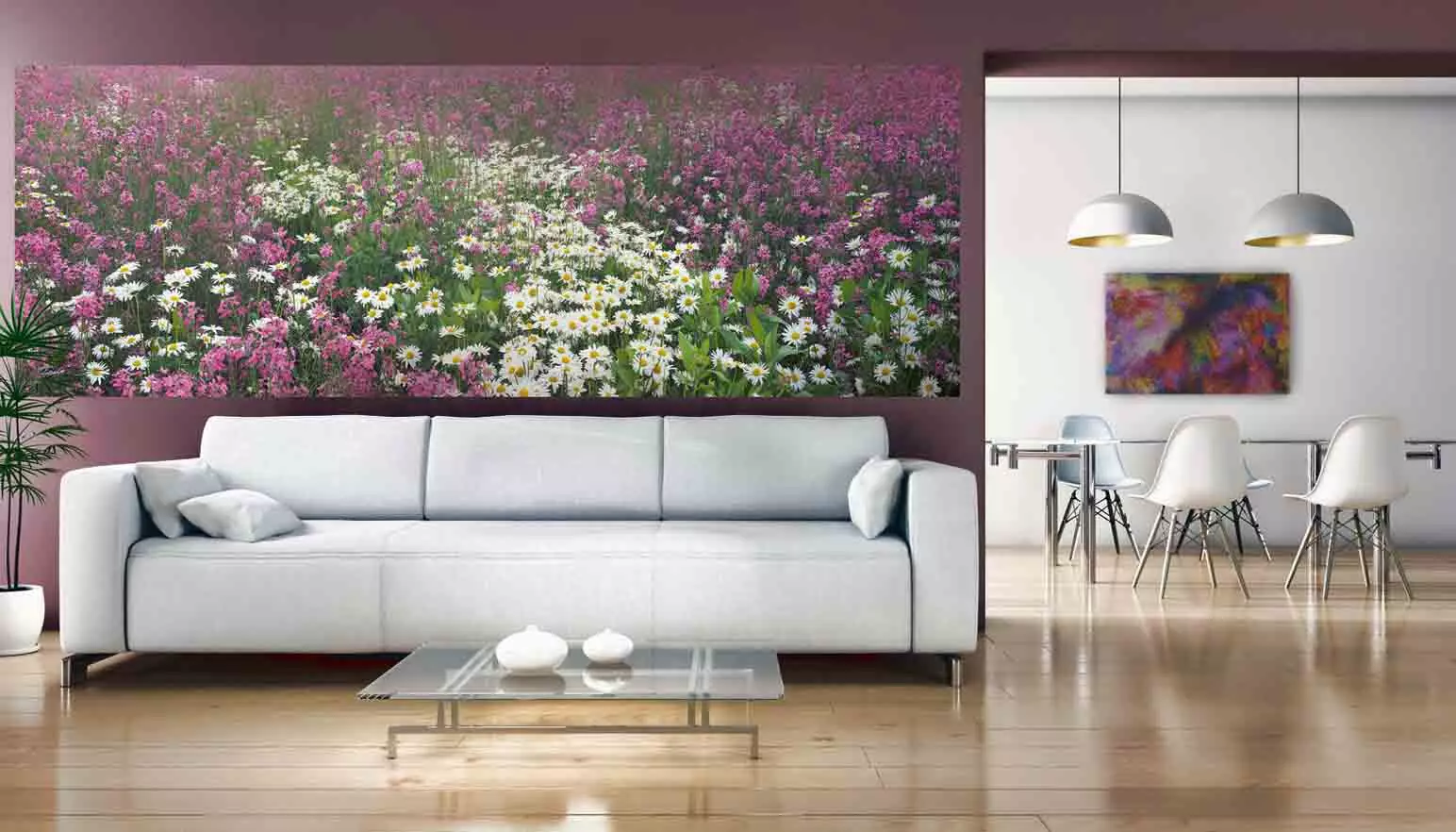 Зидна мурал са цветним мотивима - невероватна екстраваганцијама боја