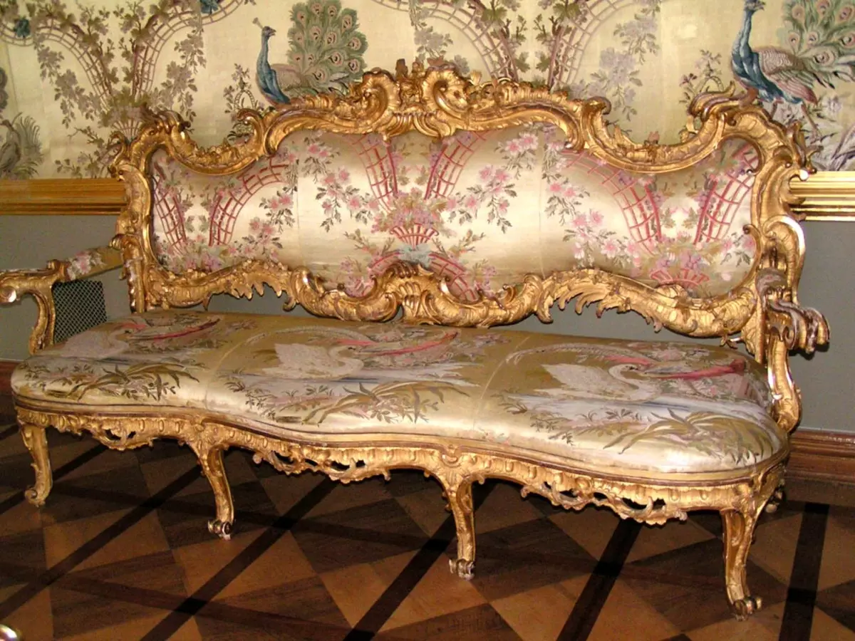 Rococo-stijl in het interieur