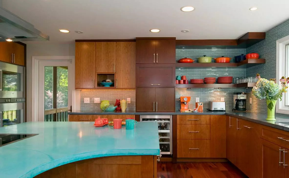 Połączenie kolorów w kuchni wnętrza