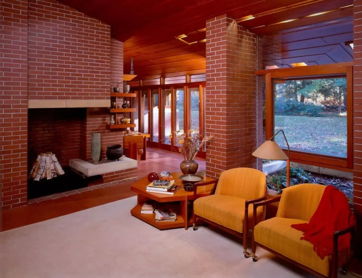 Brickwork as an interior element