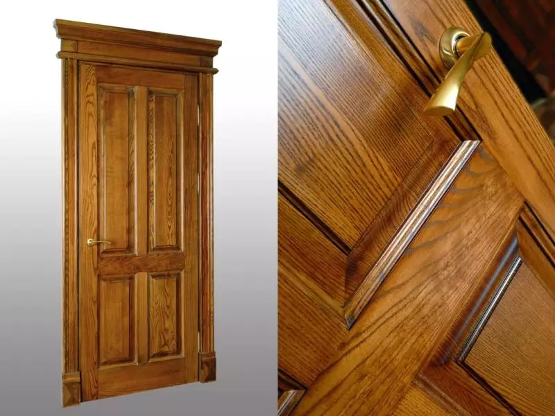 Dřevěné dřevěné dveře