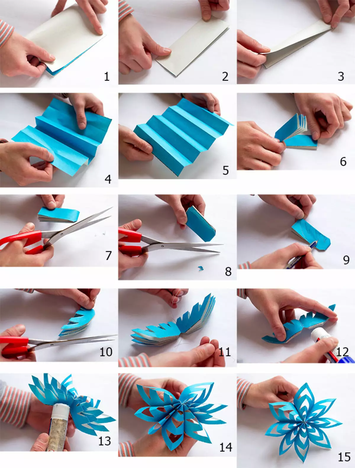 So machen Sie Papierschneeflocken für Zuhause